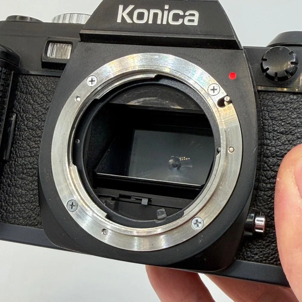 Konica FS-1 35mm SLR Film Camera Body Black Vintage SLR Tested Works